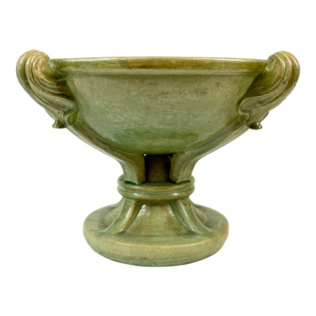 1990s Celadon Crackleware Bowl For Sale
