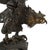 Metal Oversized Bronze Eagle Sculptural Group on Tree Form – Monumental Wildlife Sculpture For Sale - Image 7 of 15