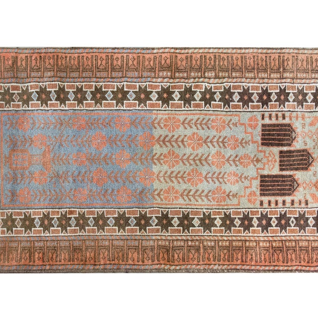 Textile Early 20th Century Baluch Prayer Rug For Sale - Image 7 of 17