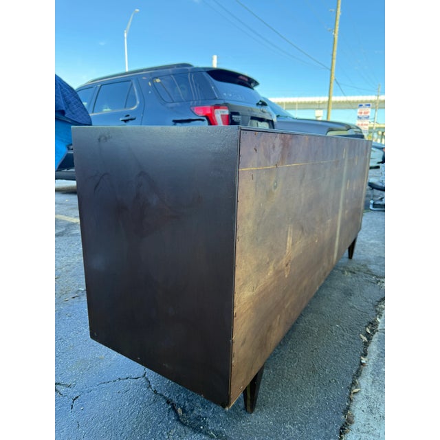 1950s Mid Century Italian Marquetry Credenza Sidboard For Sale - Image 11 of 12