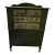 Antique Highboy Dresser — Behr “Cracked Pepper” Slate Blue-Gray, Redesign With Prima Decoupage Botanical Drawers & Gold Accent Details For Sale