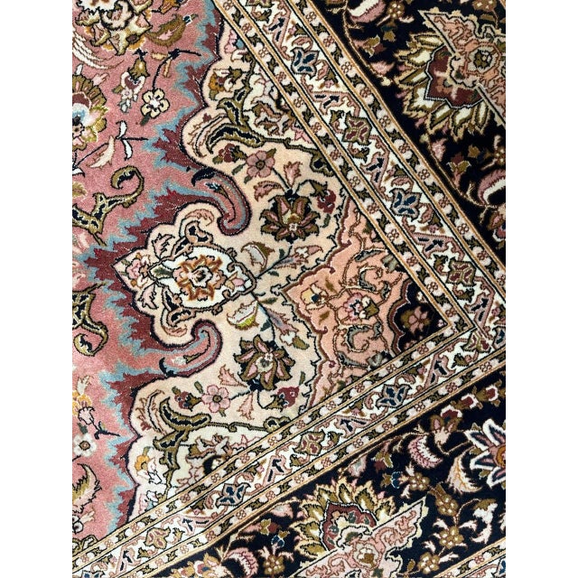 Textile Vintage Persian Tabriz, 6'8" X 10' For Sale - Image 7 of 10