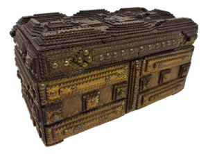 Tramp Art Box or Chest, Early 20th Century