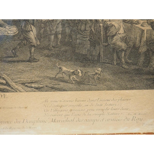 La 3ème Fête Flamande 18th Century Lithograph by Jacques-Philippe Le Bas For Sale - Image 16 of 18