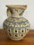 Ceramic Early 20th Century Spanish Hand Painted Blue and Yellow Pottery Pitcher Jug For Sale - Image 7 of 10