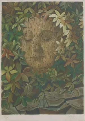 1970s Stanislas Lepri, the Mask, Lithograph