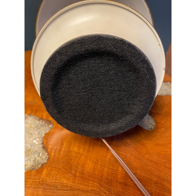 Metal 1950s MCM Tole Bouillotte Candlestick Lamp For Sale - Image 7 of 10