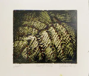 Marta Garbaczewska, Forest 5, 2016, Linocut