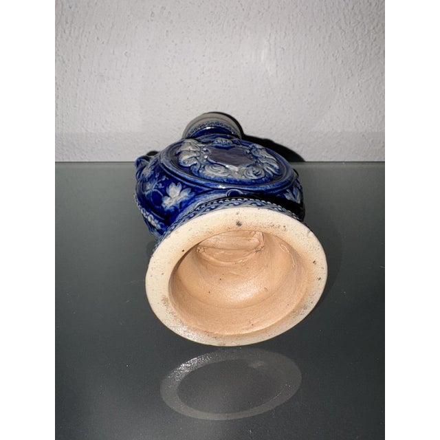 Antique Blue Vase, 1950 For Sale - Image 6 of 8