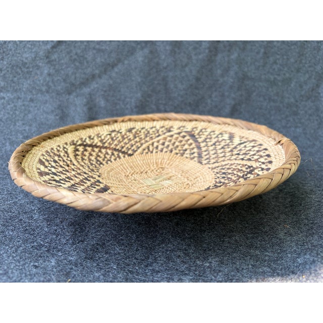 1970s Vintage Hand Woven Tonga Basket For Sale - Image 5 of 10
