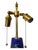 2020s Large Lapis Lazuli Scagliola Lamps - a Pair For Sale - Image 5 of 8