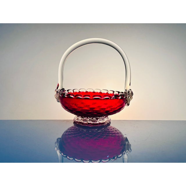 Handmade Candy Dish in Ruby ​​Glass, Italy, 1960s For Sale - Image 12 of 12