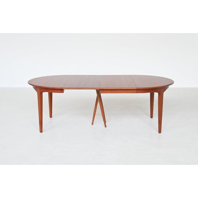 Model 62 Dining Table in Teak by Henning Kjaernulf for Soro Stolefabrik, Denmark, 1958 For Sale - Image 14 of 18