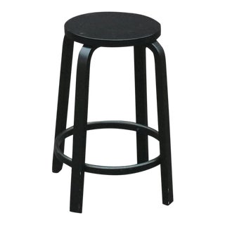Modern Alvar Aalto for Arteck Black Stool For Sale