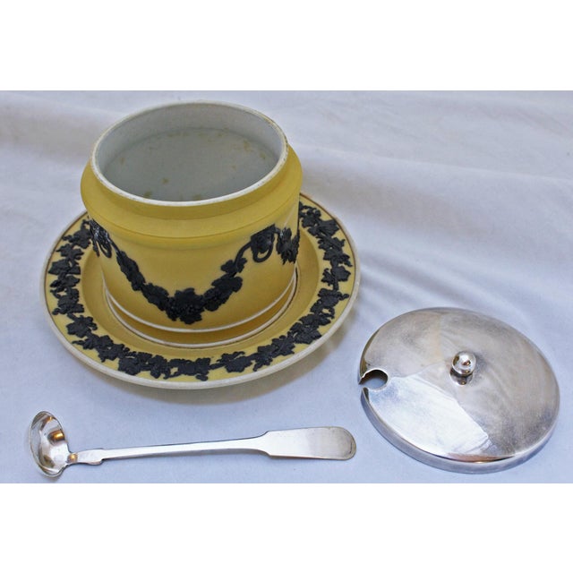 Wedgwood Jasperware Mustard or Jam Pot Chairish