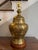 1930/1940s Large Boho Moroccan Urn Tooled Brass Lamp with Copper and Wood Accents -Crafted From Lustrous Brass, -Base is...