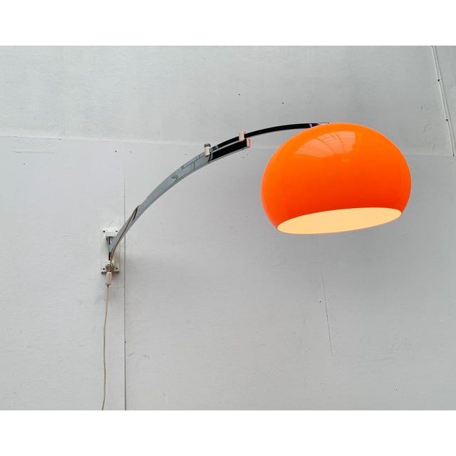 Mid-Century Space Age Extendable Arc Wall Lamp, 1960s For Sale - Image 9 of 18