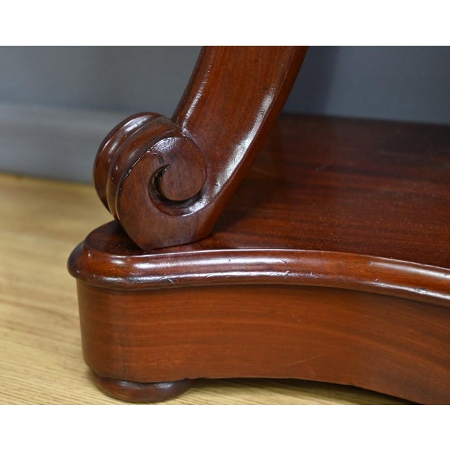 Napoleon III Mahogany Console Table For Sale - Image 16 of 18