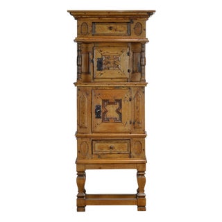 German Pine and Oak Cabinet, 1850s For Sale
