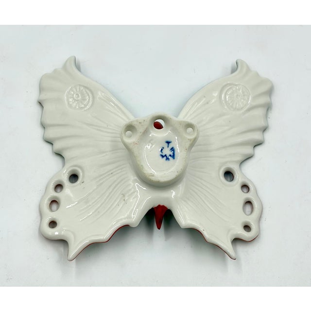 Late 19th Century Antique Petite Japanese Meiji Period Imari Porcelain Butterfly For Sale - Image 5 of 7