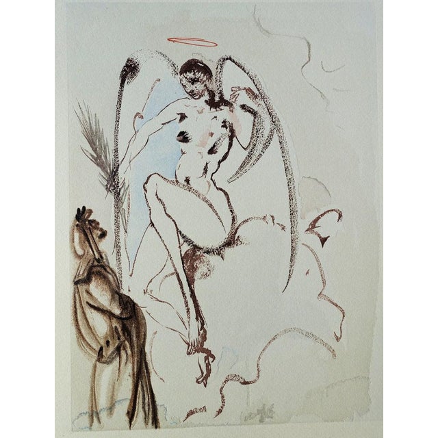 Salvador Dalí (1904-1989) Paradise 31: The Archangel Gabriel Color wood engraving Unsigned On BFK Rives wove paper, 26 x...