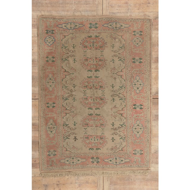 Vintage Turkish Oushak Rug, 06'02 X 08'05 For Sale - Image 10 of 10