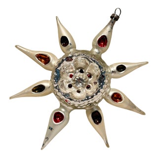Vintage German Sputnik Mercury Glass Ornament For Sale