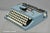 Vintage Brother Webster Xl-747 Portable Typewriter Baby Blue With Metal Case For Sale In Philadelphia - Image 6 of 12