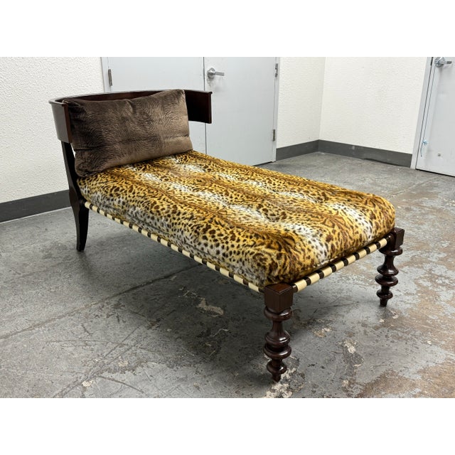 Contemporary Therien Studio Workshops Custom Kyrelos Chaise Lounge For Sale - Image 3 of 12