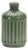 Green Ribbed Terra Cotta Vase 7"H For Sale