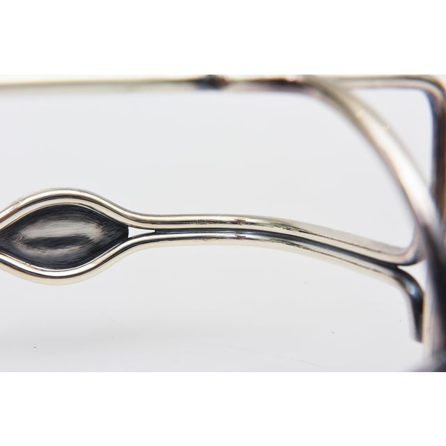 Vintage Signed Christofle Silver Plate Wine or Champagne Carrier/ Holder, 1960's For Sale - Image 12 of 13