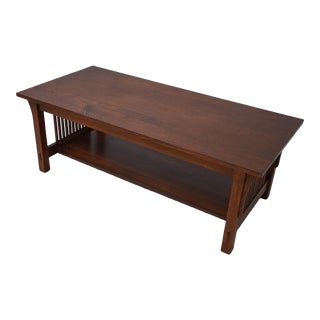 Stickley Mission Oak Arts & Crafts Coffee Table For Sale