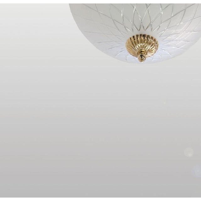 Deloitte 3 Lights Flush Mount in Gold Plate by Aggiolight For Sale - Image 4 of 6