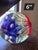 Great looking large round art glass oversized paperweight. Appears to be very old.