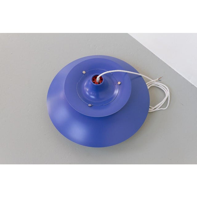 Vintage Danish Blue Ceiling Pendant PH5 by Poul Henningsen for Louis Poulsen, 1960s For Sale - Image 13 of 18