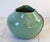 Late 20th Century Handmade Turquoise Studio Pottery Vase With a Dark Geometric Pattern For Sale - Image 5 of 8