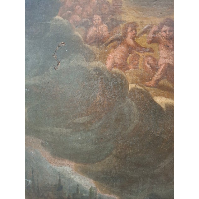 Textile Continental School Oil on Canvas For Sale - Image 7 of 11