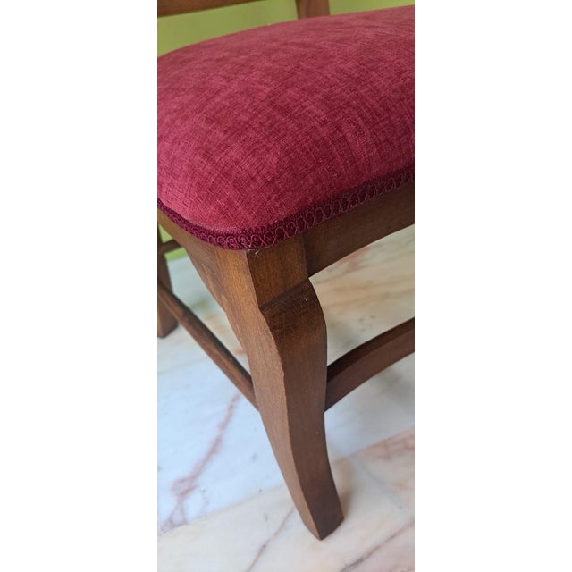 Brown Vintage Spanish Monastery Prayer Chair, 1940 For Sale - Image 8 of 11