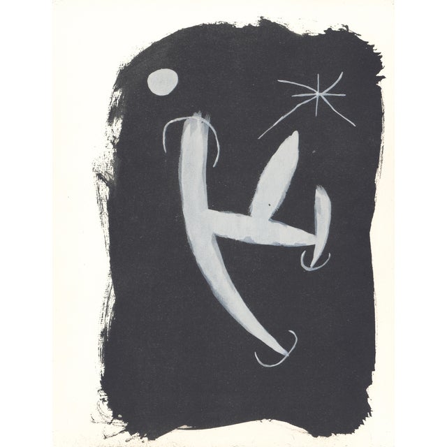 1967 Joan Miró Untitled Lithograph With Pochoir Coloring For Sale