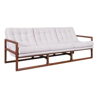 Mid-Century Modern Walnut Sofa Attributed to Milo Baughman For Sale