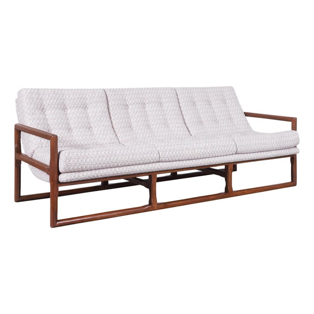 Mid-Century Modern Walnut Sofa Attributed to Milo Baughman For Sale