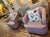 Dusty Pink Swivel Club Chairs For Sale - Image 15 of 17