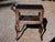 Antique Solid Oak Vitrine Cabinet Serving Bar Tea Cart Trolley For Sale - Image 16 of 18