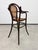 Antique Bentwood Childrens High Chair with Folding Tray and Caned Seat, 1890s For Sale - Image 9 of 11