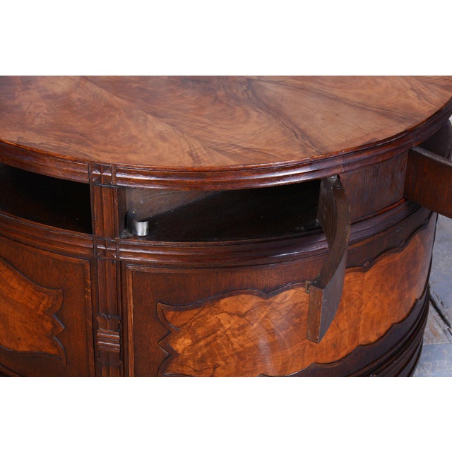 Czech Cubistic Writing Desk in Oak and Walnut, 1910s For Sale - Image 15 of 16