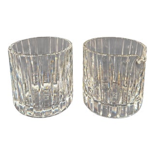 Set of Baccarat French Crystal Harmonie Creamer and Sugar For Sale
