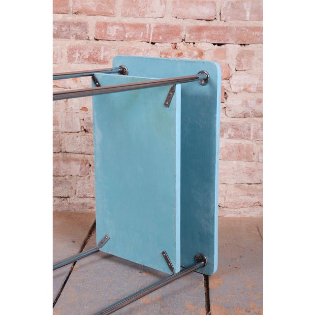 Metal Czech Bauhaus Side Table in Wood and Chrome attributed to Mücke-Melder, 1930s For Sale - Image 7 of 9