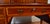 1900s Antique Federal Style Inlaid Mahogany Writing Desk With Leather Top & Gallery Birmingham Desk For Sale - Image 9 of 18