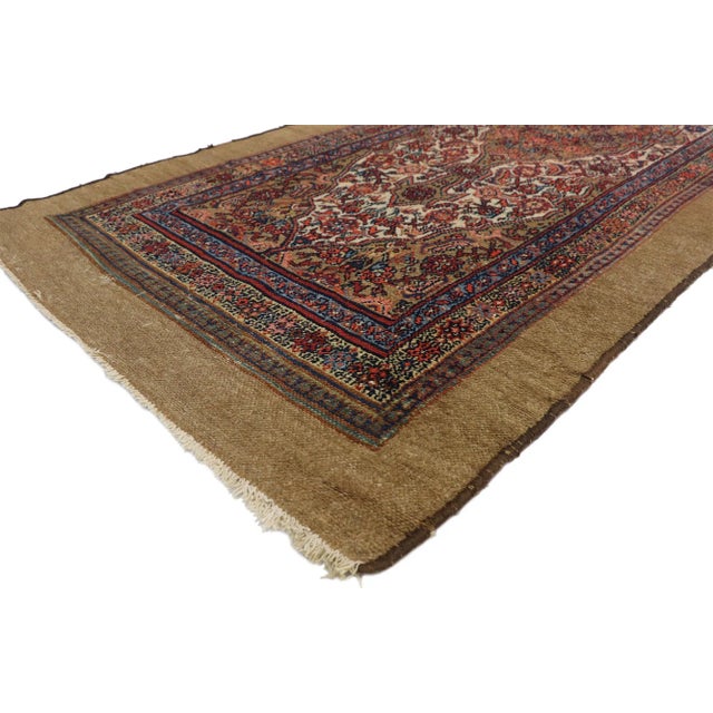 Late 19th Century Antique Persian Malayer Rug - 03'05 X 20'05 For Sale - Image 5 of 10