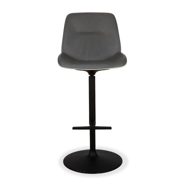 Nuez Leather Bar Stools from Andreu World, Set of 8 For Sale - Image 12 of 13